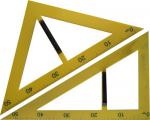 Триъгълници к-кт 2 броя пвц равнобедрен и равностранен с 50см разграфяване MAXIMA