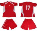 Екип футболен 16 броя в комплект червено и бяло MAXIMA